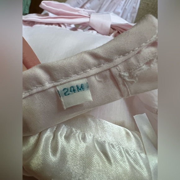 NWT feltman brothers rose garden dress with smock and tie in back - Picture 3 of 3